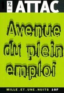 Couverture d’ouvrage : Avenue du plein emploi