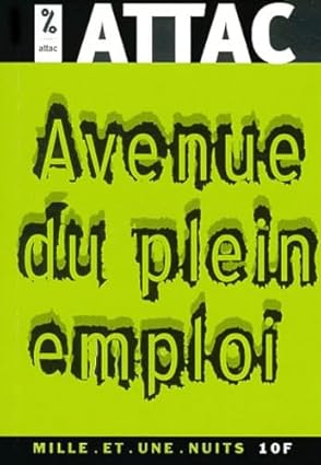Couverture d’ouvrage : Avenue du plein emploi