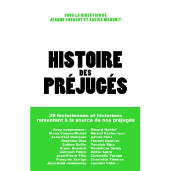 Couverture d’ouvrage : Histoire des préjugés